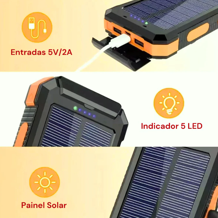 Solar PowerBank for Outdoor Camping