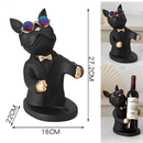 Premium Bulldog Wine Holder Statue