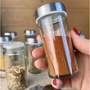 Rotating Stainless Steel Spice Rack with 12 Jars