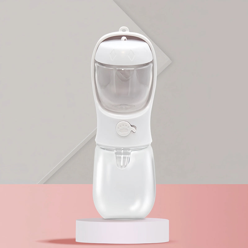 2-in-1 Pet Bottle Portable-Keep Your Pet Hydrated and Fed Anywhere.
