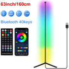 Corner lamp with light control and music sensor. (160cm).