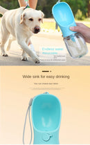 2-in-1 Pet Bottle Portable-Keep Your Pet Hydrated and Fed Anywhere.