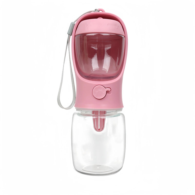 2-in-1 Pet Bottle Portable-Keep Your Pet Hydrated and Fed Anywhere.