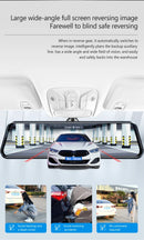 Touch screen rearview mirror with security camera.