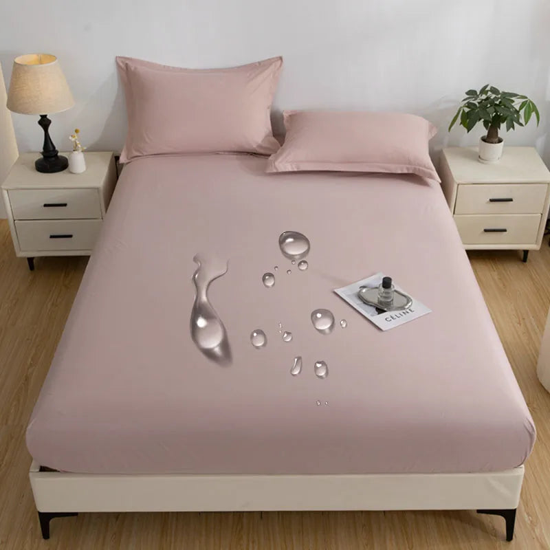 Bed cover with waterproof technology and wash-resistant.