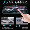 Touch screen rearview mirror with security camera.
