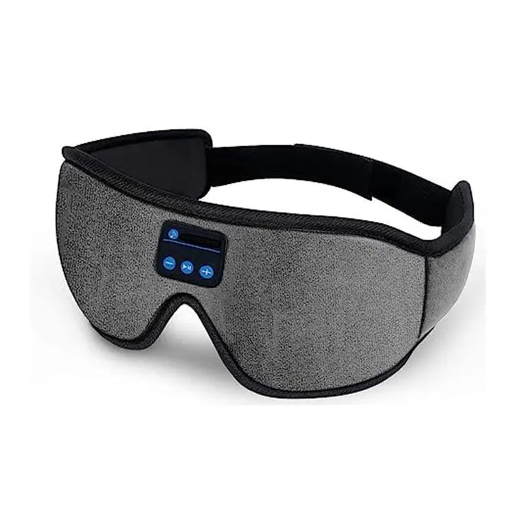 3D sleep mask with Bluetooth and headphones.