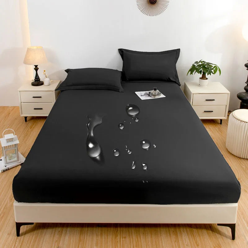 Bed cover with waterproof technology and wash-resistant.