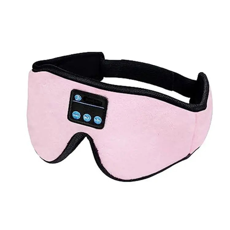 3D sleep mask with Bluetooth and headphones.