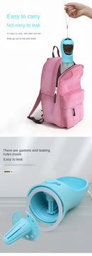 2-in-1 Pet Bottle Portable-Keep Your Pet Hydrated and Fed Anywhere.