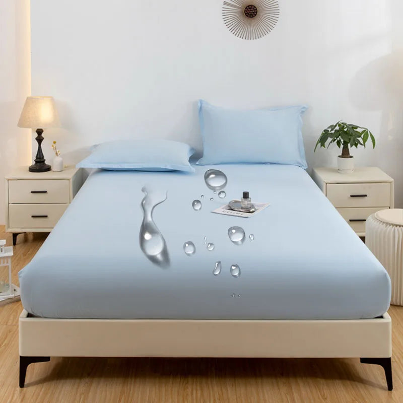 Bed cover with waterproof technology and wash-resistant.