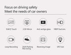 Touch screen rearview mirror with security camera.