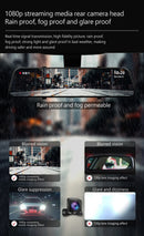 Touch screen rearview mirror with security camera.