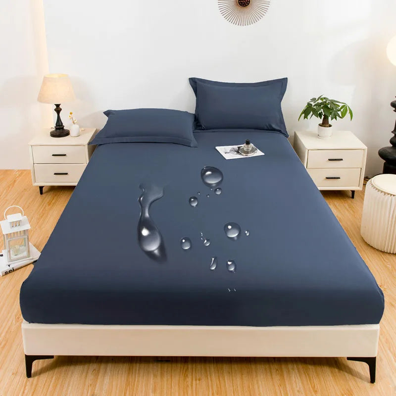 Bed cover with waterproof technology and wash-resistant.