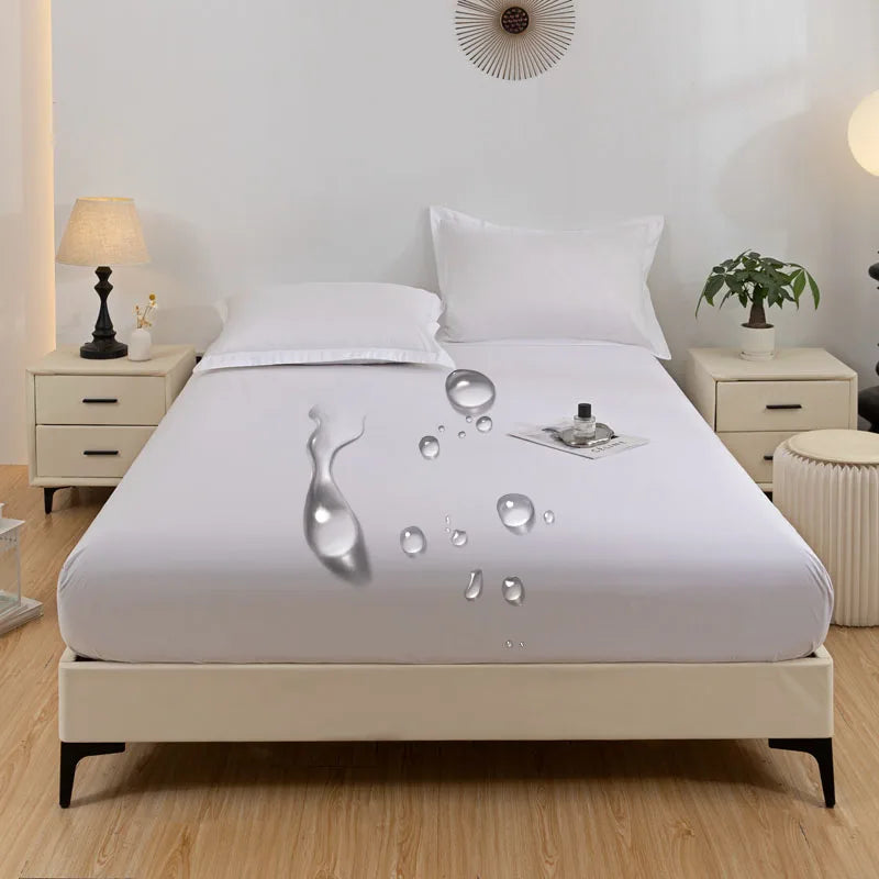 Bed cover with waterproof technology and wash-resistant.