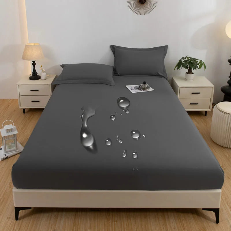 Bed cover with waterproof technology and wash-resistant.