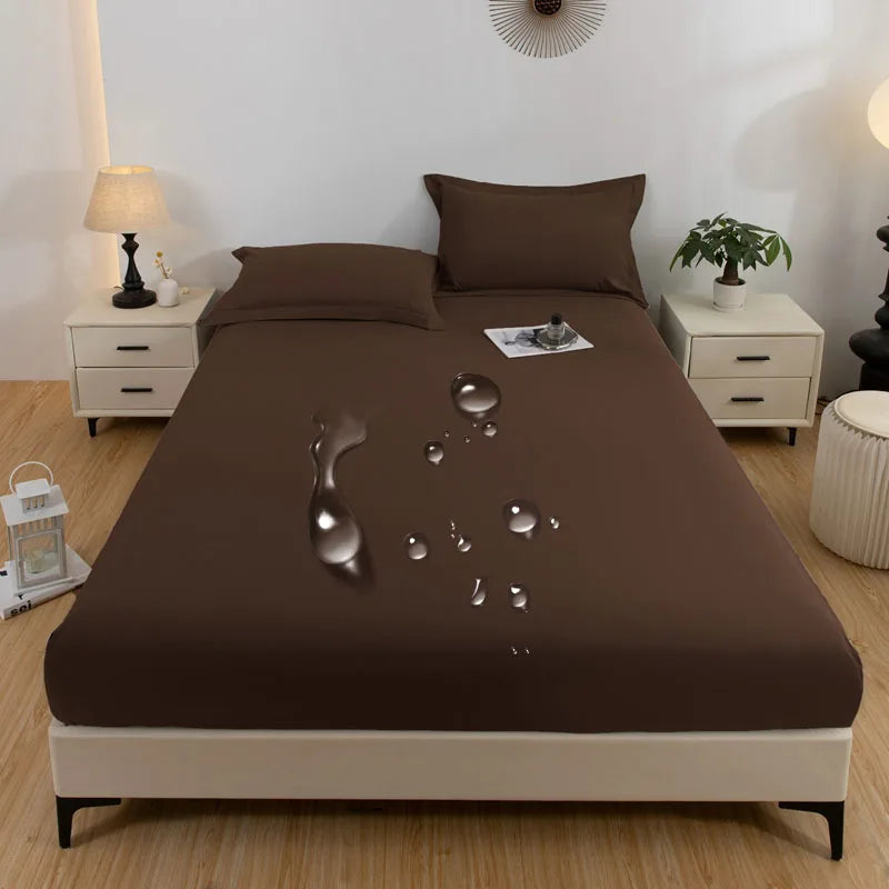 Bed cover with waterproof technology and wash-resistant.