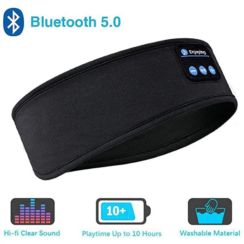 Eye mask for relaxation confortable with Bluetooth and headphones.