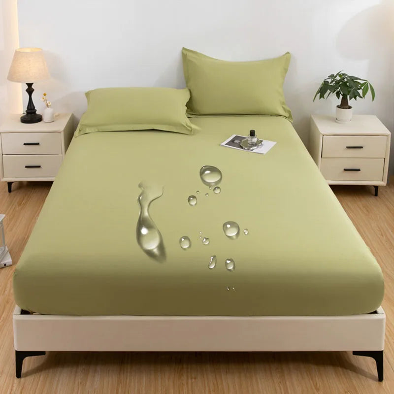 Bed cover with waterproof technology and wash-resistant.