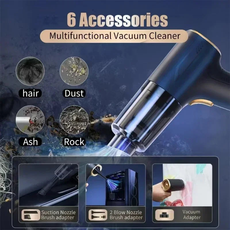 High-power multifunctional portable vacuum cleaner.