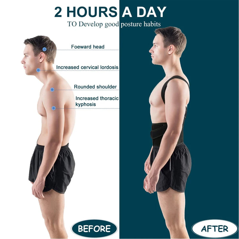 Unisex posture corrector vest and effective for back pain.