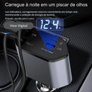 4-in-1 Automotive Turbo Charger with Retractable Cables